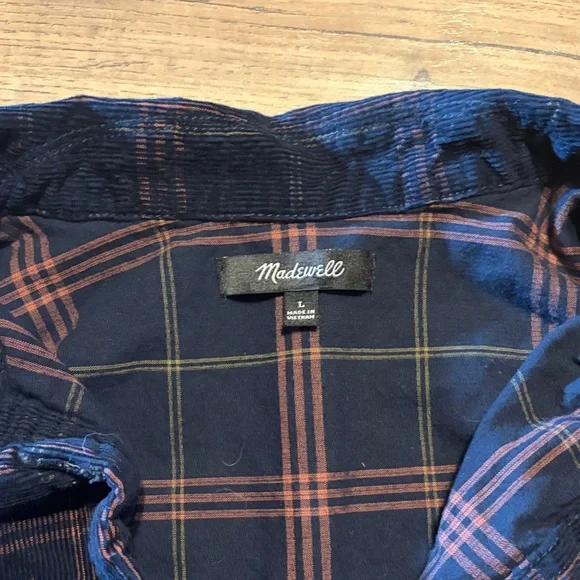 Madewell Blue and Red Checkered Shirt - Picture 2 of 2